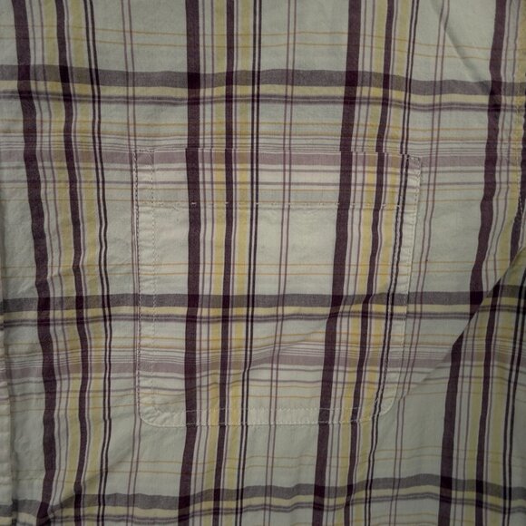 Nat Nast Men Button Up Shirt Long Sleeve American Fit XL Plaid Colorful Cotton - Picture 10 of 13